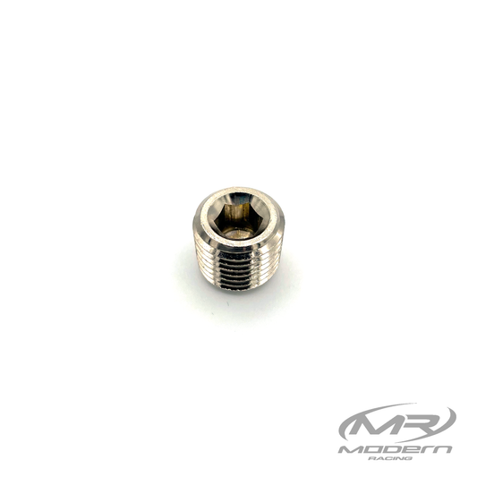 1/4" NPT Male Plug Brass (Nickel Plated)