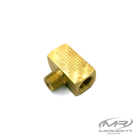 1/8" NPT Female To 1/8" NPT Male Inline T Adapter Fitting Brass