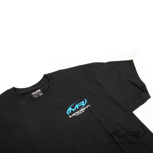 Modern Racing T-Shirt (Blue Logo)