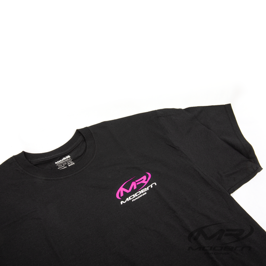 Modern Racing T-Shirt (Pink Logo)