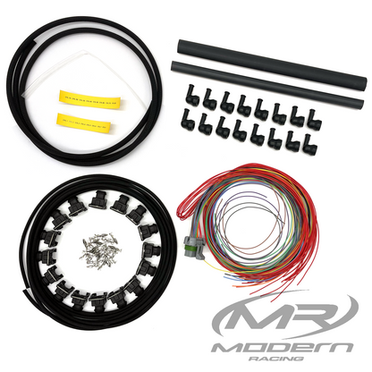 Arnés MPFI EV1 de 16 inyectores sin terminación MR Builder Series Holley HP y Dominator Mil-Spec