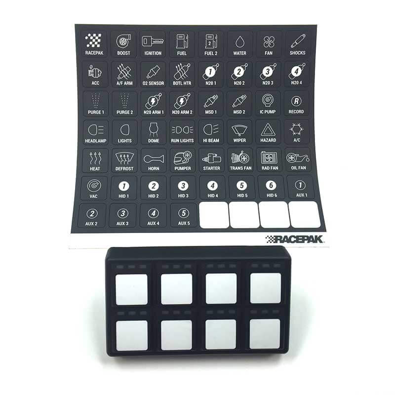 Teclado Racepak Smartwire de 8 botones